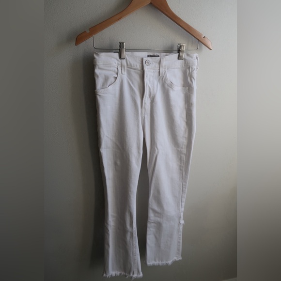 Citizens of Humanity Women’s Drew Fray High Rise Crop Flare Jeans - Picture 1 of 11